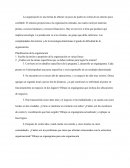 Ejemplo de planificar una organización.