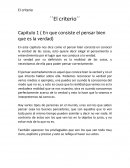 Resumen de capítulos sobre el “Pensar bien”: La verdad, la atención, los periódicos y la percepción