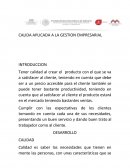 CALIDA APLICADA A LA GESTION EMPRESARIAL INTRODUCCION