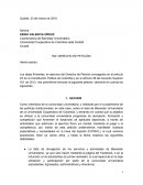 Los abajo firmantes, en ejercicio del Derecho de Petición consagrado en el artículo 23 de la Constitución Política de Colombia y en el artículo 36 del Acuerdo Superior 161 de 2013