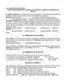 El adjetivo calificativo