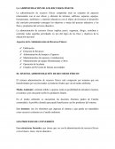 LA ADMINISTRACIÓN DE LOS RECURSOS FÍSICOS