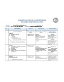 DOSIFICACIÓN DE CONTENIDOS CENTRO UNIVERSITARIO