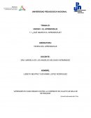 UNIDAD I. EL APRENDIZAJE ¿QUÉ ABARCA EL APRENDIZAJE?