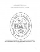 PROYECTO DE INVESTIGACIÓN RESPECTO A LA CONSTITUCIONALIDAD DEL DELITO DE POSESIÓN PARA EL CONSUMO REGULADO EN EL ARTÍCULO 39 DEL DECRETO 48-92