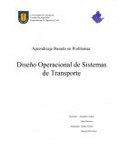 Diseño Operacional de Sistemas de Transporte
