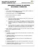 REGLAMENTO GENERAL DE ASISTENTES DE CATEDRA Y CORRECTORES