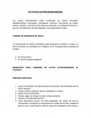 Activos extraordinarios. Formas de promover su venta