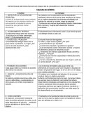 ESTRETEGIAS METODOLÓGICAS APLICADAS EN EL DESARROLLO DELPENSAMIENTO CRÍTICO