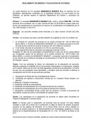 REGLAMENTO DE EMISIÓN Y COLOCACIÓN DE ACCIONES