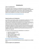 Estatutos de Operacion ¿Qué es la globalización?