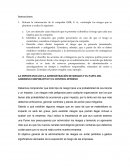LA IMPORTANCIA DE LA ADMINISTRACIÓN DE RIESGOS Y EL PAPEL DEL GOBIERNO CORPORATIVO Y EL CONTROL INTERNO