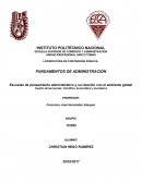 Escuelas de pensamiento administrativo y su relación con el ambiente global