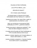 Caso escuela fe futbol