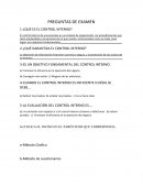 CONTROL INTERNO. PREGUNTAS DE EXAMEN