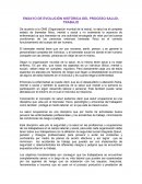 ENSAYO DE EVOLUCIÓN HISTÓRICA DEL PROCESO SALUD- TRABAJO