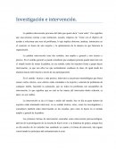 Investigación e intervención
