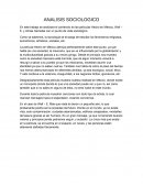 ANALISIS SOCIOLOGICO.