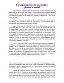 Legalización de las Drogas en Mexico.