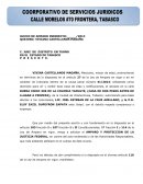 Formato de juicio de amparo NOMBRE Y DOMICILIO DEL TERCERO PERJUDICIADO.