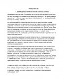 Resumen de: “La inteligencia artificial no es como la pintan”