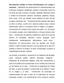 Recomiendan trabajar en forma interdisciplinar con Lengua y Literatura. ∙ Realización de producciones bi o tridimensionales que construyan imágenes metafóricas