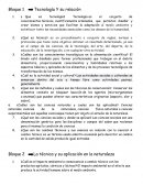 Bloque 1 Tecnología Y su relación