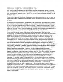 IDEOLOGIAS FILOSOFICAS MARCANTES EN MI VIDA. Página 1