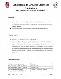Parte teorica Aplicar los conceptos de la ley de Ohm y leyes de Kirchhoff para el cálculo y verificación de tensión, intensidad e impedancias en componentes resistivos de circuitos eléctricos.. Página 1