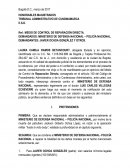 Modelo demanda reparación directa