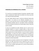 PROBLEMAS DE APRENDIZAJE EN LA REGIÓN