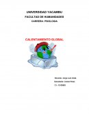 FACULTAD DE HUMANIDADES CALENTAMIENTO GLOBAL