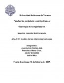 Ensayo del capítulo 3 El modelo de las relaciones humanas