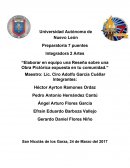 Elaborar en equipo una reseña sobre una obra pictórica expuesta en tu comunidad