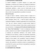 PLAN DE INVESTIGACIÓN JUSTIFICACIÓN DE LA INVESTIGACIÓN