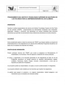 PROCEDIMIENTO DEL INSTITUTO TECNOLÓGICO SUPERIOR DE SAN PEDRO DE LAS COLONIAS PARA EL EMPRENDEDURISMO DE LOS ALUMNOS