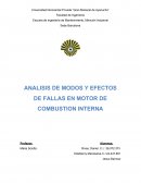 ANALISIS DE MODOS Y EFECTOS DE FALLAS EN MOTOR DE COMBUSTION INTERNA