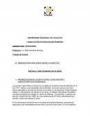 Trabajo de campo OBSERVACION REALIZADA DESDE LA PRACTICA