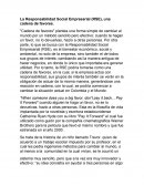 La Responsabilidad Social Empresarial (RSE), una cadena de favores