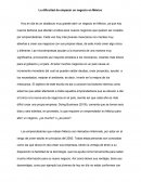 Dificultades de abrir un negocio en Mexico