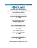 IMPORTANCIA DE LA SEGURIDAD Y SALUD EN EL TRABAJO