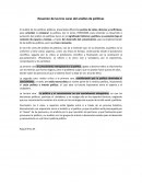 Resumen de las 3 caras del analisis de la politica