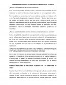 Administracion de los recursos