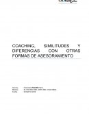 COACHING, SIMILITUDES Y DIFERENCIAS CON OTRAS FORMAS DE ASESORAMIENTO