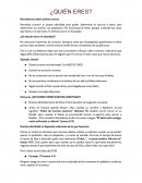 Perdonar. ¿QUIÉN ERES? Necesitamos saber quiénes somos