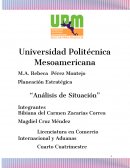 Planeación estratégica “Análisis de situación”