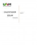 EXPERIMENTO DE CALENTADOR SOLAR