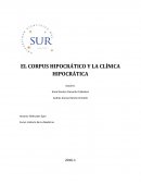 EL CORPUS HIPOCRÁTICO Y LA CLÍNICA HIPOCRÁTICA
