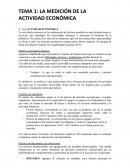TEMA 1: LA MEDICIÓN DE LA ACTIVIDAD ECONÓMICA
