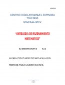 ANTOLOGIA DE RAZONAMIENTO MATEMATICO